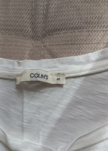 Colins Nakışlı Dantel Detaylı Beyaz Kolsuz Bluz - Görsel 3