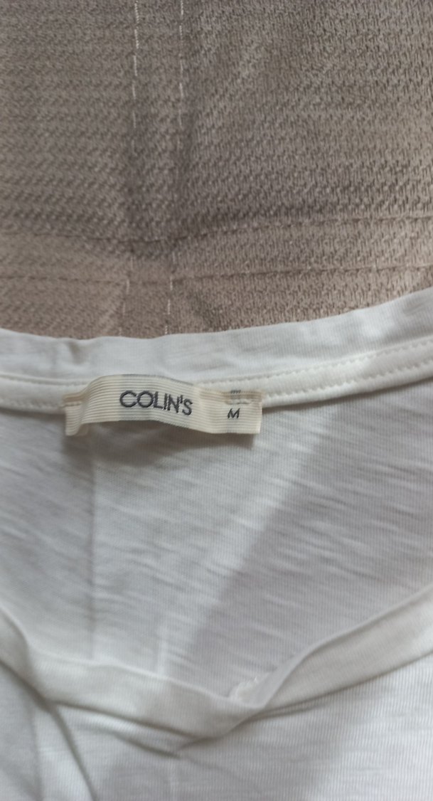 Colins Nakışlı Dantel Detaylı Beyaz Kolsuz Bluz - Görsel 3