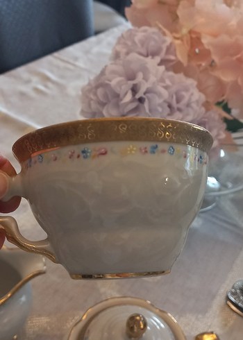 Beyaz Porselen Çaydanlık takımı 6 kişilik - Görsel 5