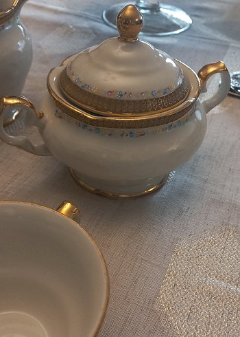 Beyaz Porselen Çaydanlık takımı 6 kişilik - Görsel 6