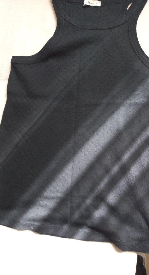 Siyah Kolsuz kadın tişört - Görsel 4