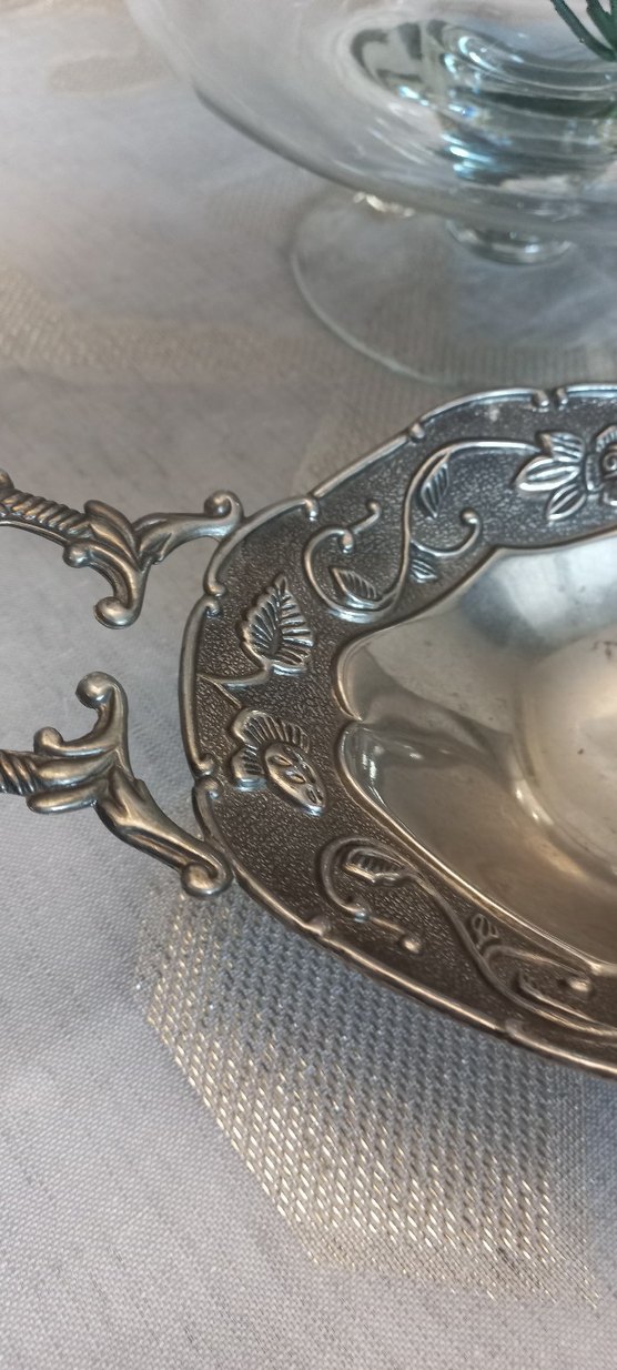 Alpaka antika  şekerlik - Görsel 2