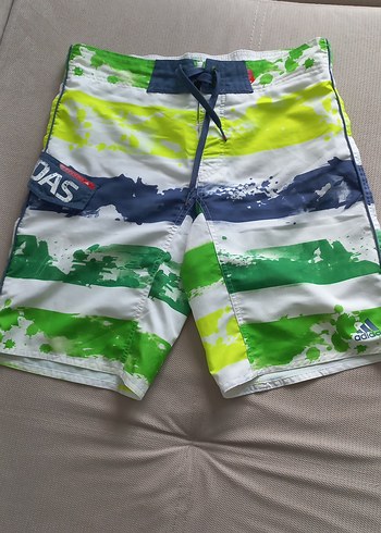 Adidas Renkli Bağcıklı Erkek Mayo Şortu