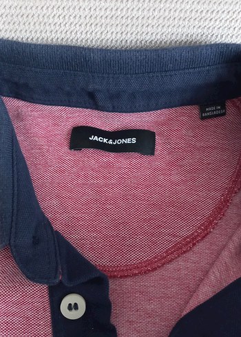 Jack jones pembe Pamuklu Polo Yaka Erkek Tişört - Görsel 2
