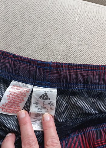 Adidas erkek Lacivert Kırmızı Bağlamalı Mayo - Görsel 5