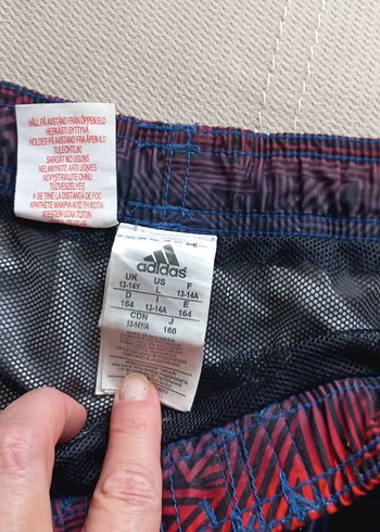 Adidas erkek Lacivert Kırmızı Bağlamalı Mayo - Görsel 4