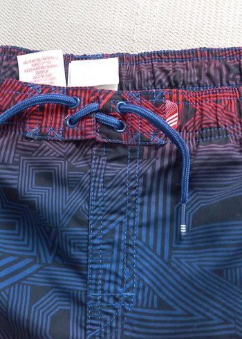 Adidas erkek Lacivert Kırmızı Bağlamalı Mayo - Görsel 3