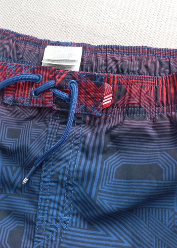 Adidas erkek Lacivert Kırmızı Bağlamalı Mayo - Görsel 6