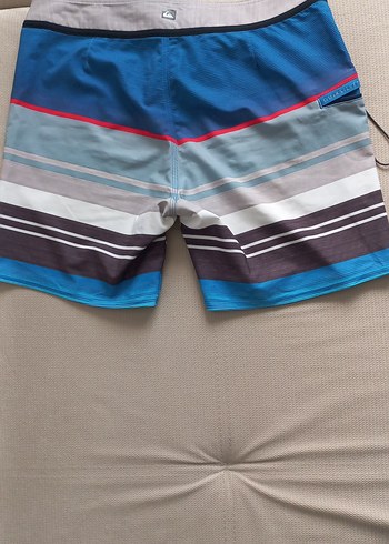 Quiksilver Erkek Mavi Desenli Kısa Yüzme Şortu - Görsel 6