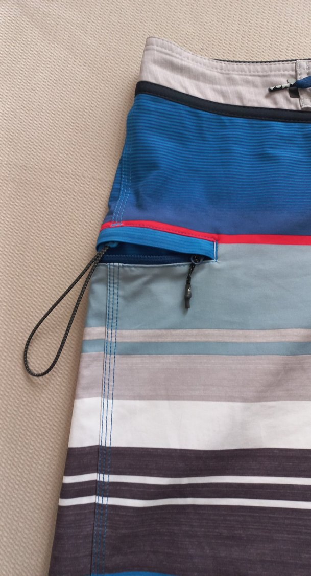 Quiksilver Erkek Mavi Desenli Kısa Yüzme Şortu - Görsel 3