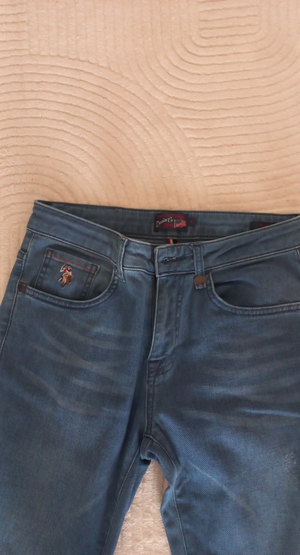 Erkek Mavi Denim slim Fit Pantolon - Görsel 2