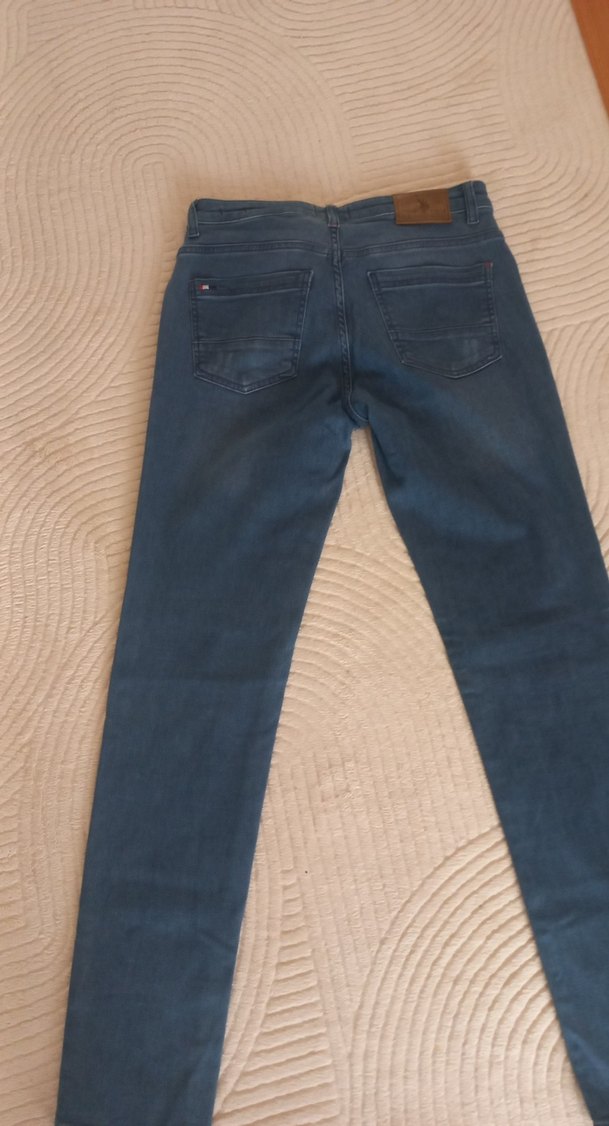Erkek Mavi Denim slim Fit Pantolon - Görsel 5
