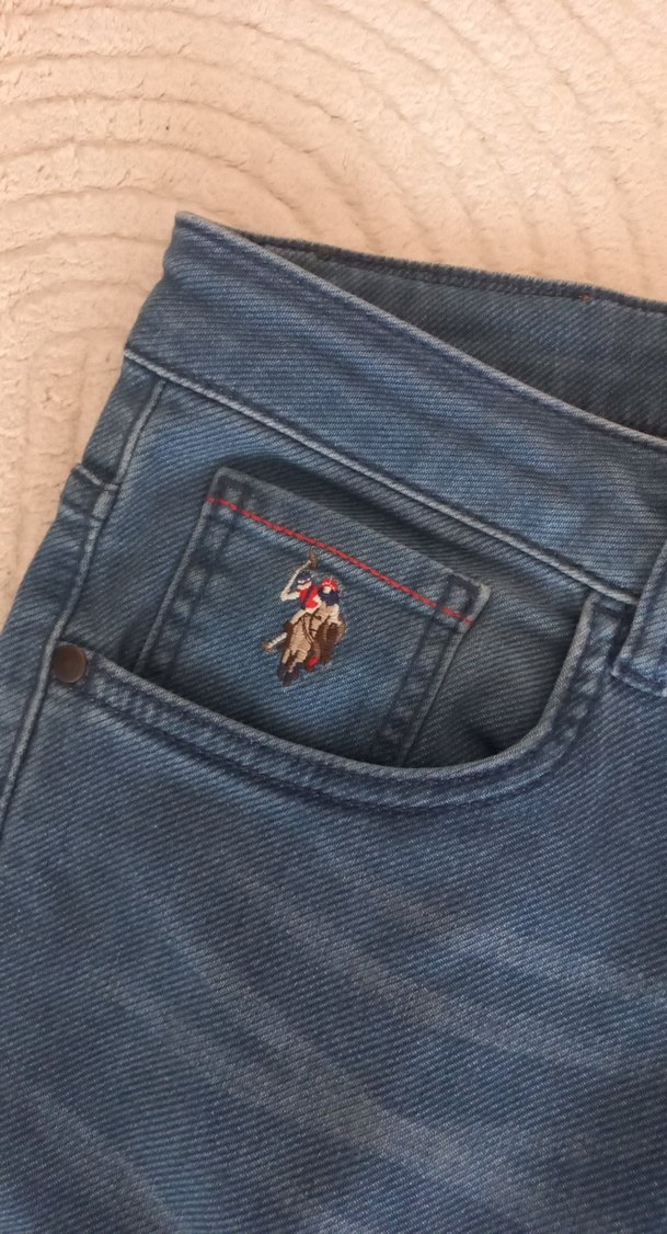 Erkek Mavi Denim slim Fit Pantolon - Görsel 4