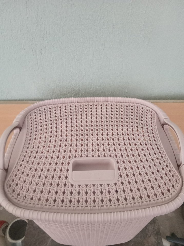 Pastel Pembe Saklama Sepeti - Görsel 2