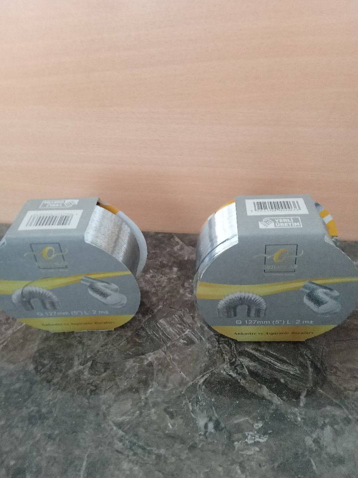 127mm Ankastre ve Aspiratör Borusu 2m Gri - Görsel 4