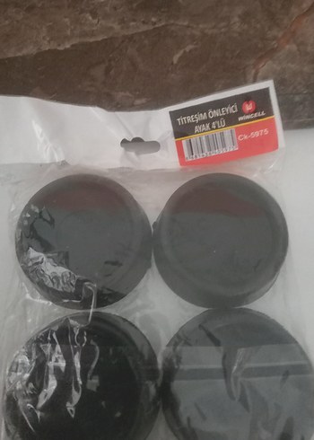 4'lü Siyah Titreşim Önleyici Ayak Seti - Görsel 4