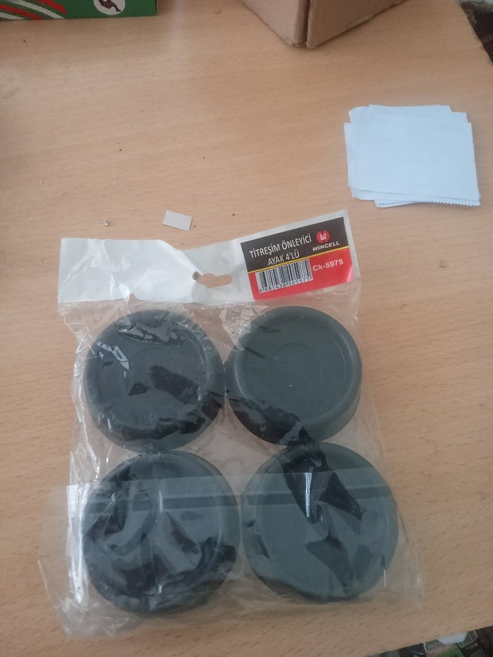 4'lü Siyah Titreşim Önleyici Ayak Seti - Görsel 2