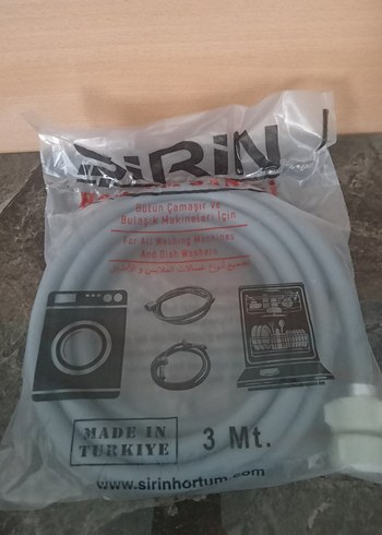 3 Metre Gri Bulaşık ve Çamaşır Makinesi Hortumu - Görsel 2