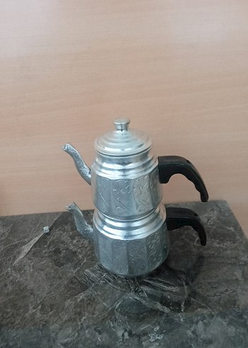 kalaylı bakır caydanlik takimi - Görsel 4