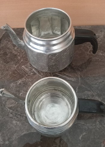 kalaylı bakır caydanlik takimi - Görsel 2