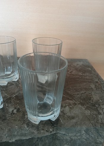 Paşabahçe Paşabahçe Çizgili Cam Bardak Seti