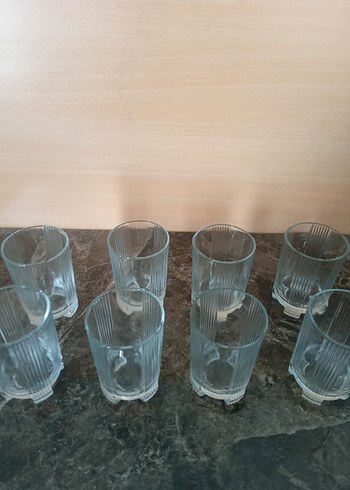 Beden Paşabahçe Çizgili Cam Bardak Seti