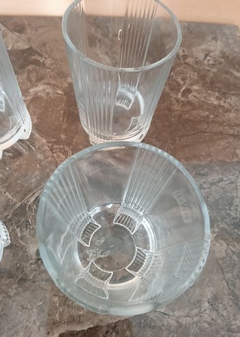 Paşabahçe Çizgili Cam Bardak Seti