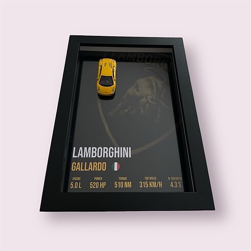 Beden Lamborghini Gallardo Diecast Tablo