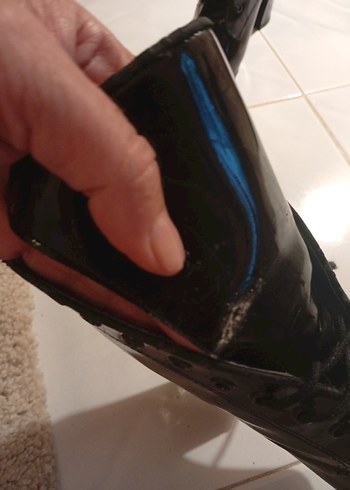 Siyah ruganStiletto Topuklu Gotik Kadın Bot - Görsel 6