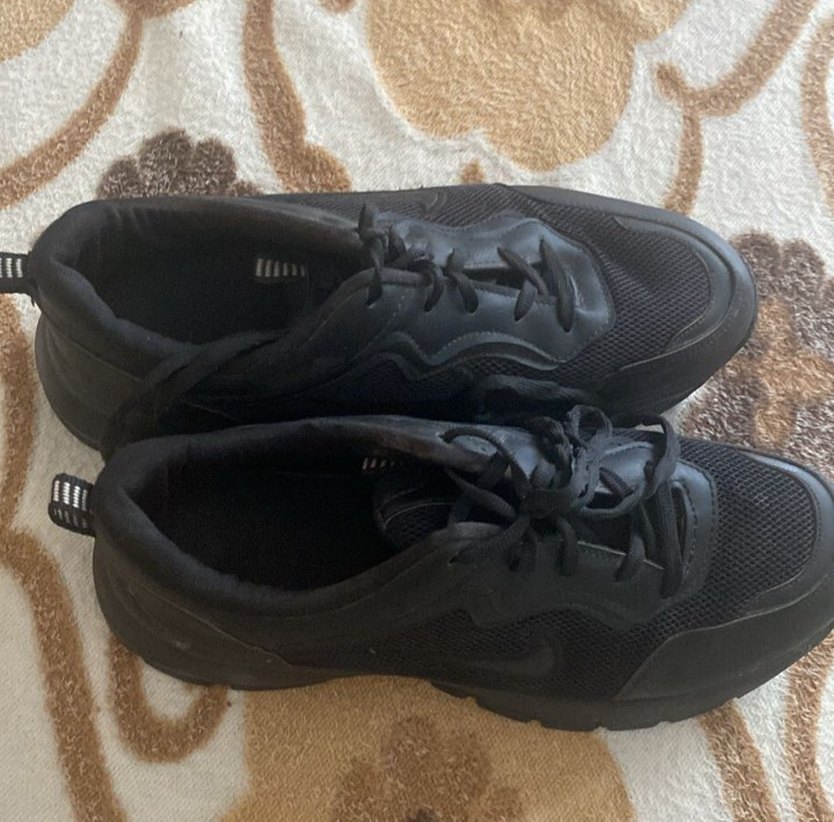 Siyah Bağcıklı  Kadın Spor Ayakkabı - Görsel 3