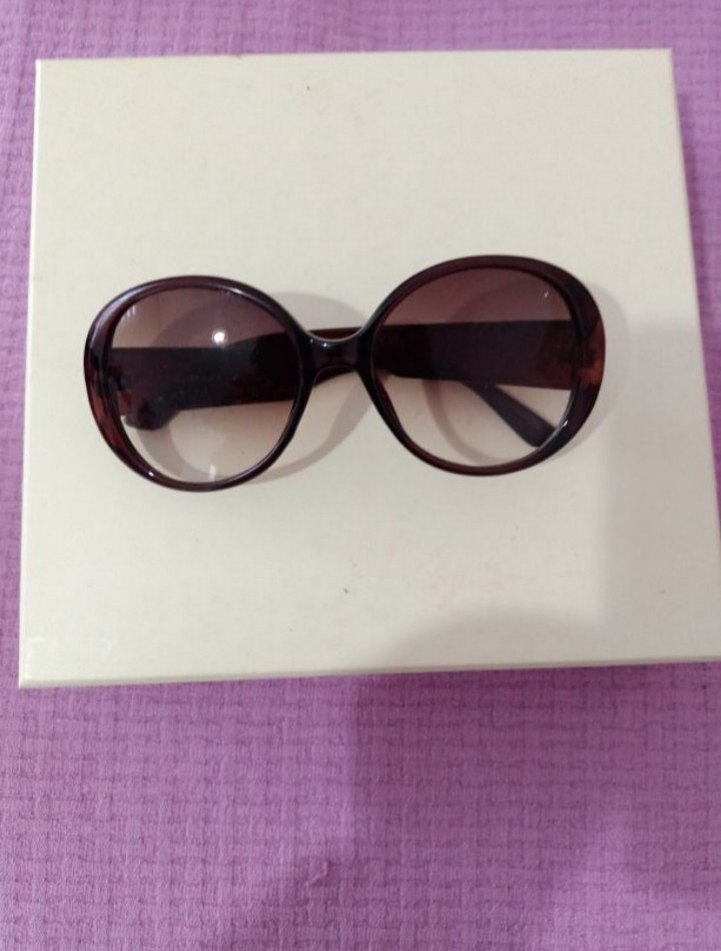 Kahverengi Transparan Kadın Güneş Gözlüğü - Görsel 2