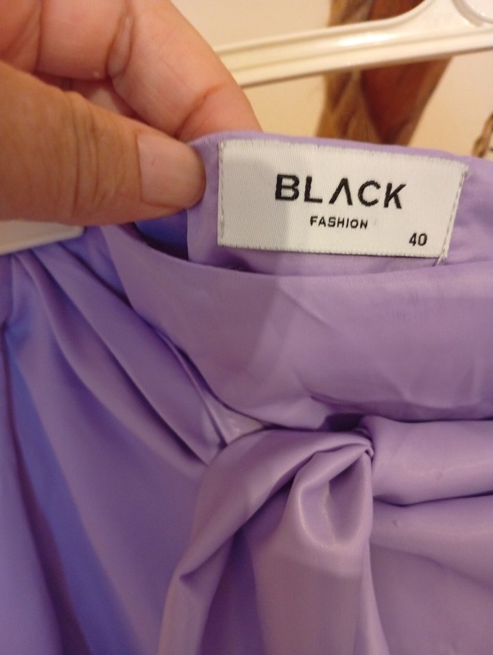 Mor Mini Dökümlü  Etek - Görsel 2