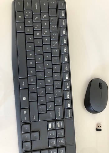 Kablosuz Gri Klavye ve Mouse Seti
