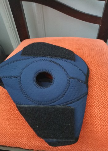 Mavi Biker Diz Koruyucu Velcro Bantlı - Görsel 2