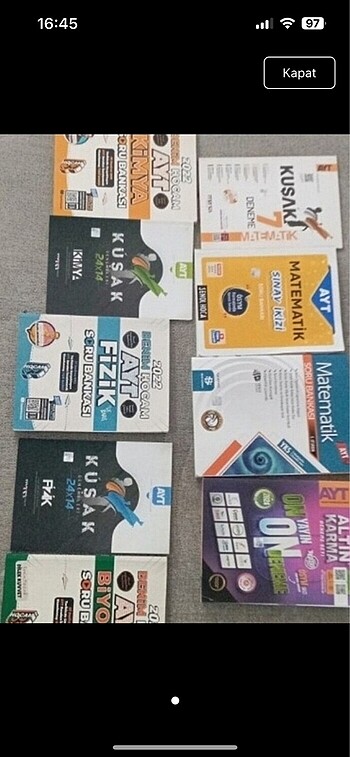 Üniversiteye hazırlık kitapları