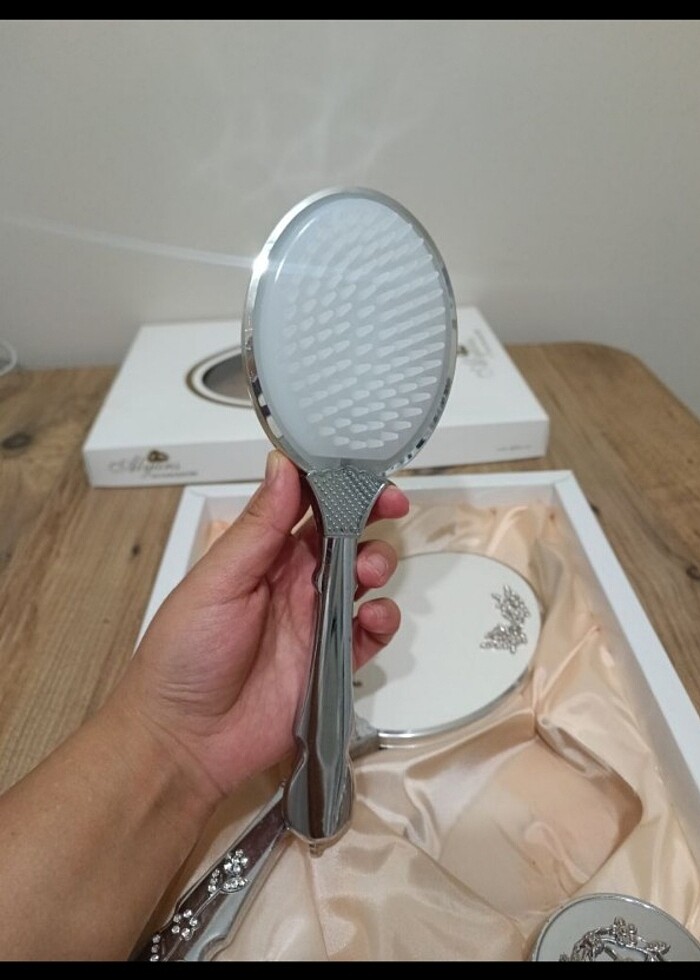 Çeyiz Tarak Ayna Seti - Görsel 3