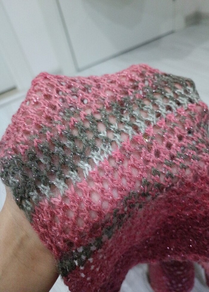 El İşi Örgü Atkı / Şal - Görsel 2