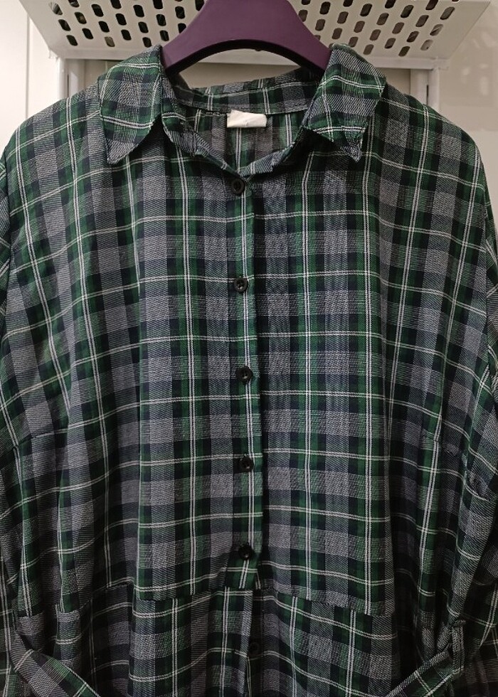 Kemerli Uzun Tesettür Elbise  - Görsel 3