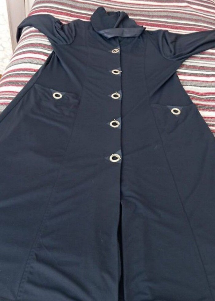 Uzun Trençkot / Pardesü / Mont / Tesettür Kap - Görsel 4