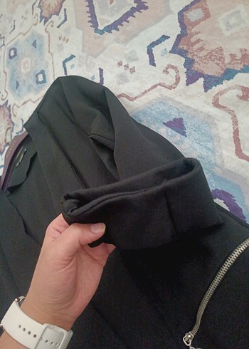 Kadın Siyah Uzun Kollu Ceket - Görsel 4