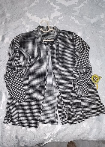 kadın ceket vatkali kolları büzgülü - Görsel 2