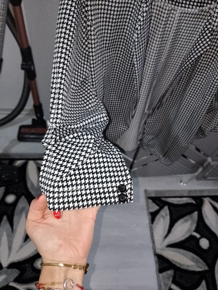 kadın ceket vatkali kolları büzgülü - Görsel 5