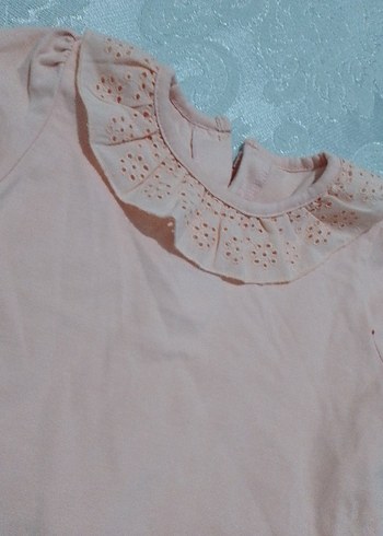 Pembe Fırfırlı Kısa Kollu Bebek Kız Takımı - Görsel 3