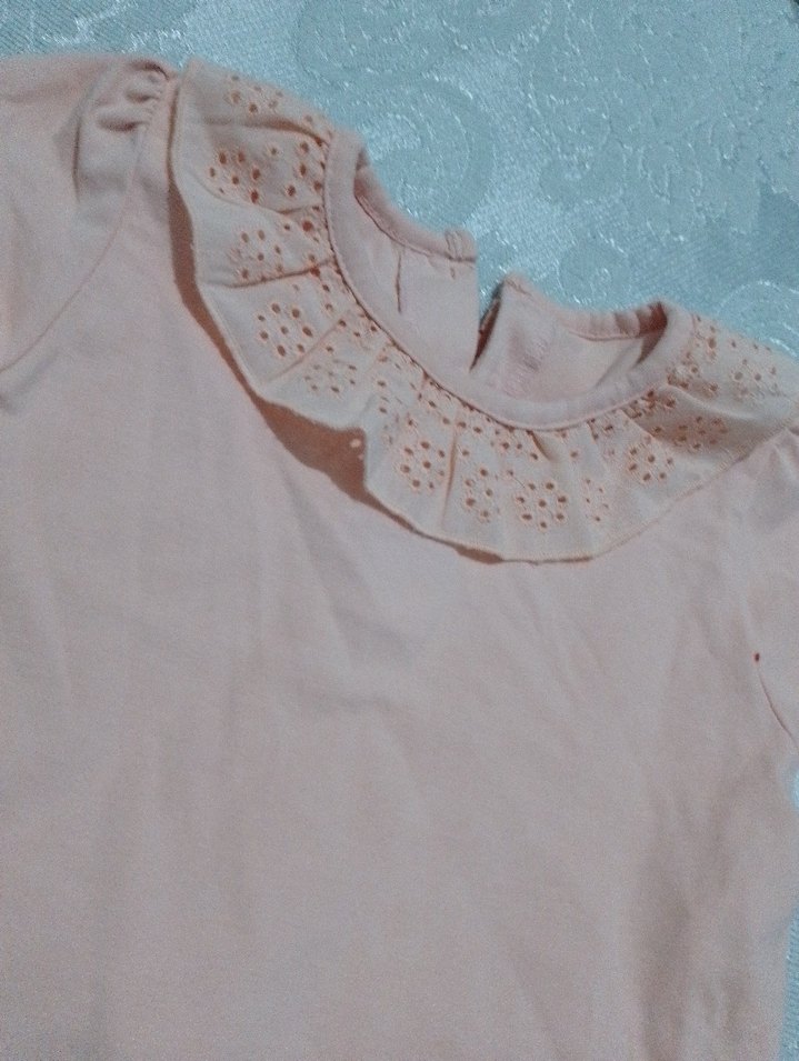 Pembe Fırfırlı Kısa Kollu Bebek Kız Takımı - Görsel 3