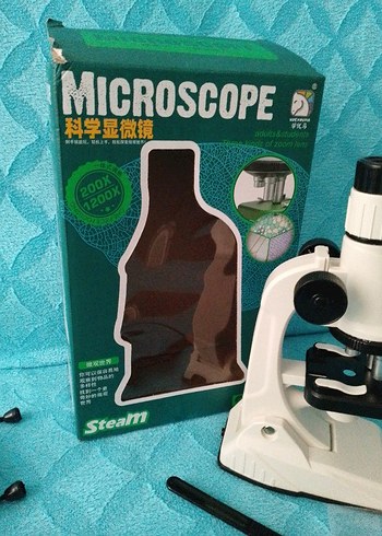 Beyaz Eğitim Mikroskobu Oyuncak Seti - Görsel 2