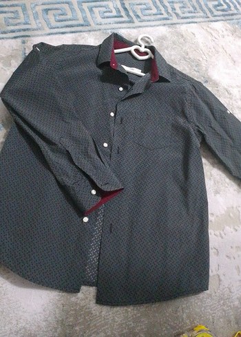 Gri Regular Fit Uzun Kollu Erkek çocuk Gömlek - Görsel 4