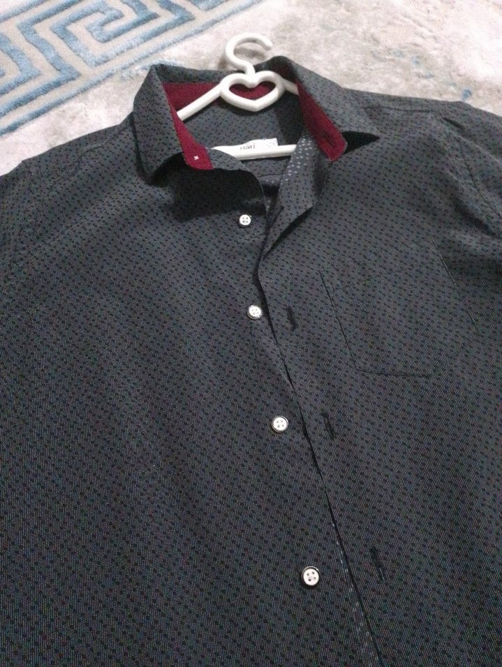 Gri Regular Fit Uzun Kollu Erkek çocuk  Gömlek - Görsel 2