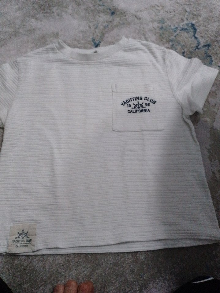 Beyaz Baskılı erkek çocuk Tişört - Görsel 2