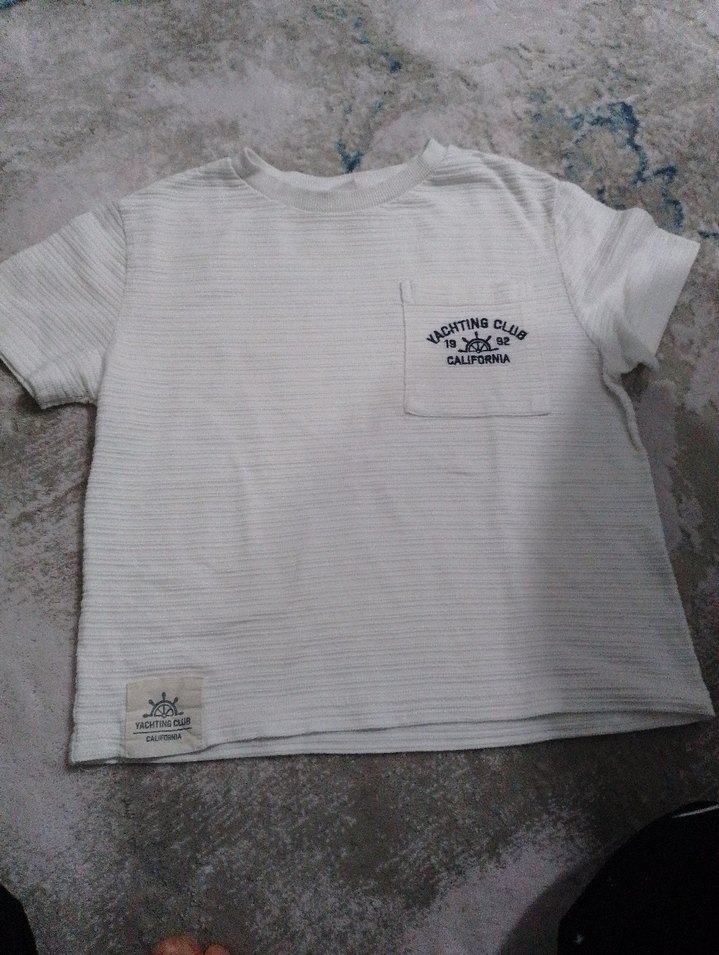 Beyaz Baskılı erkek çocuk Tişört - Görsel 3