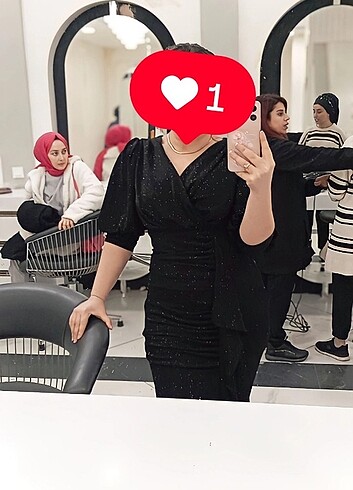 Uzun balık model sim detayli yanları yırtmaçlı ve fırfırli abiye - Görsel 2